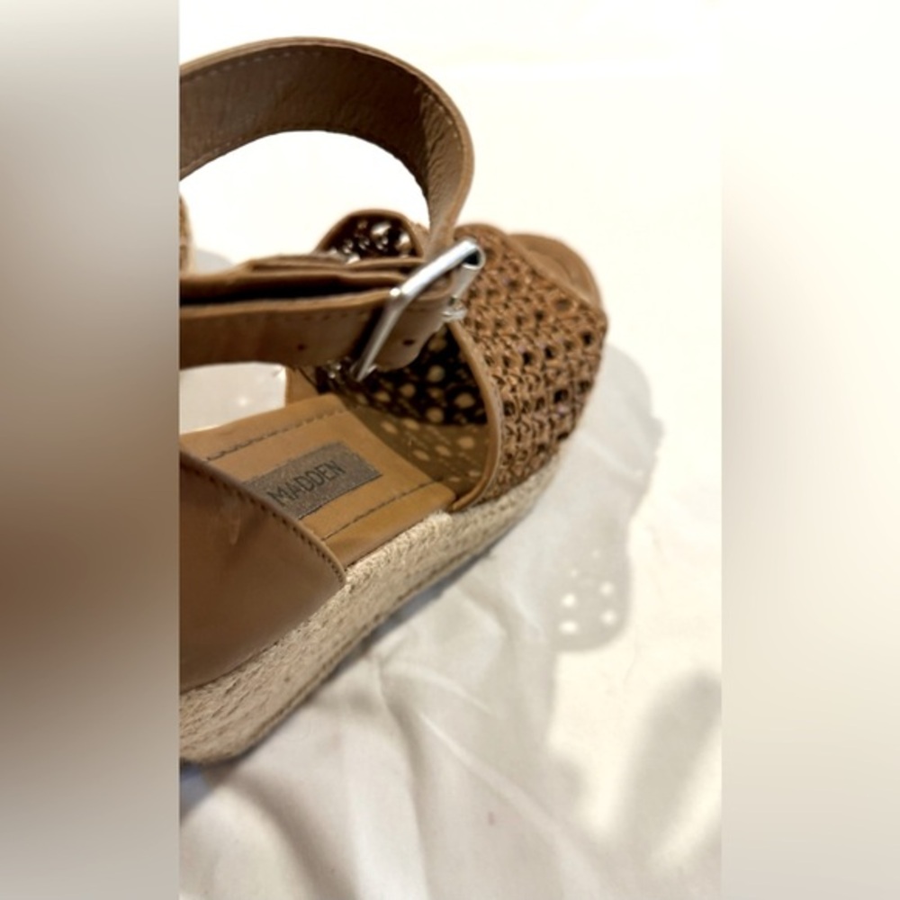 Steve Madden Tan Woven Espadrilles - Picture 9 of 12